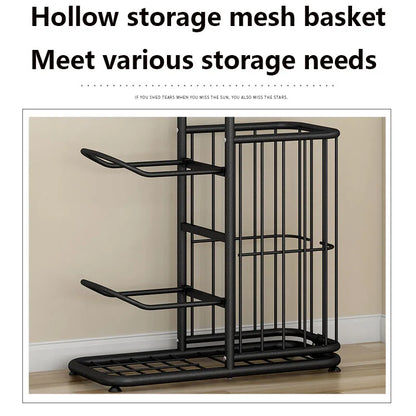 Sports Ball Storage Rack Basketball Badminton Volleyball Freestanding Sport Equipment Organizer Ball Holder For Home Indoor