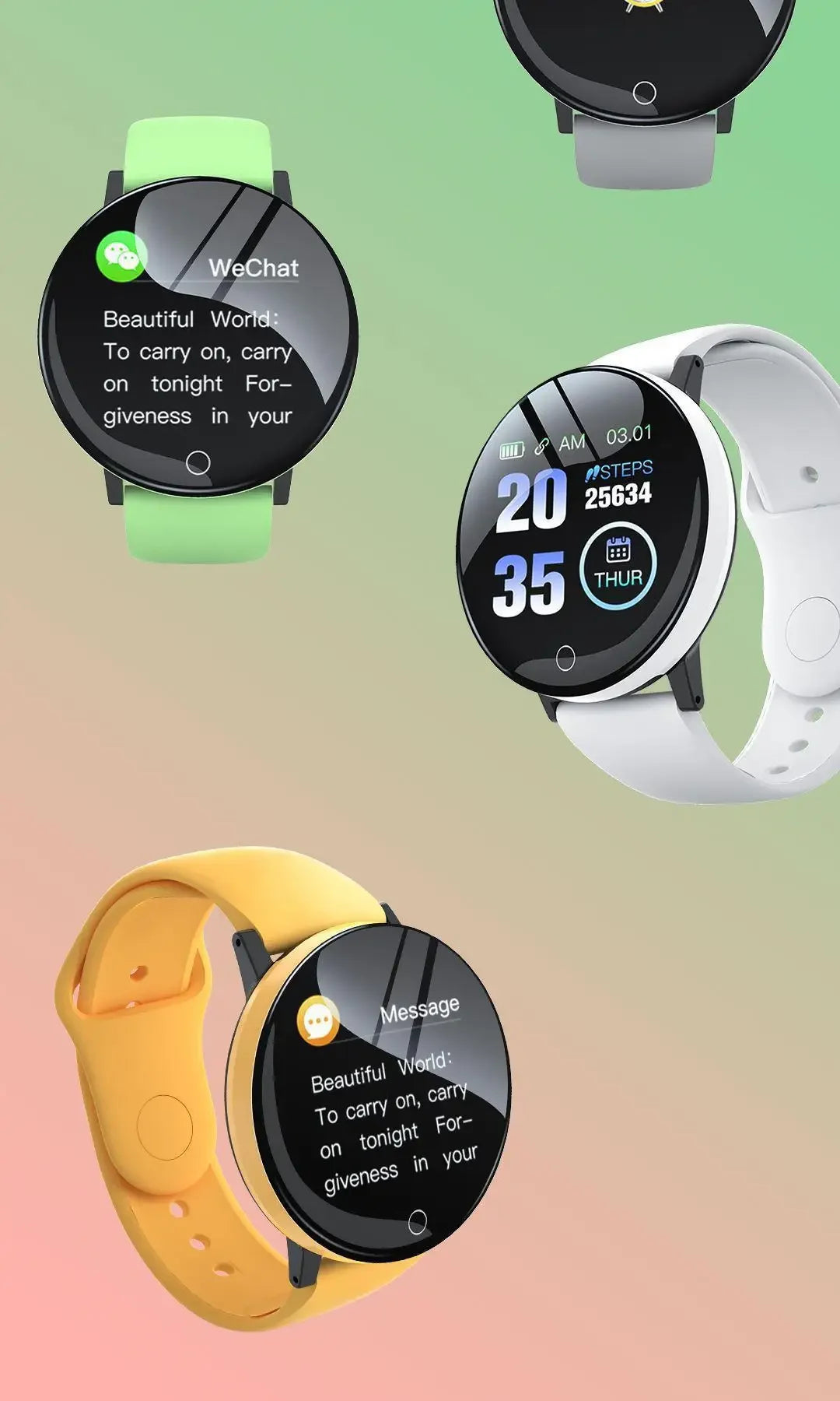 Round Digital Sport Watch