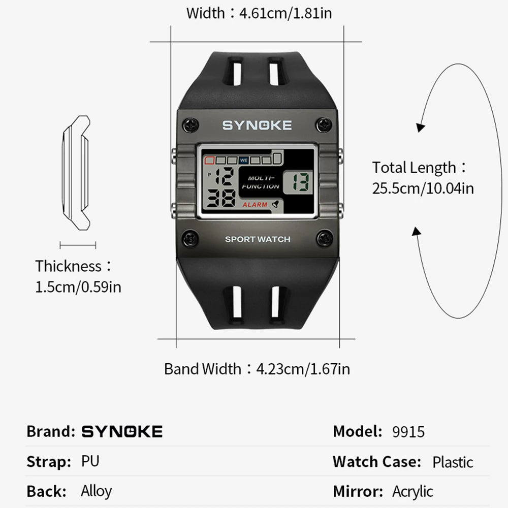 Mens Digital Sports Watch