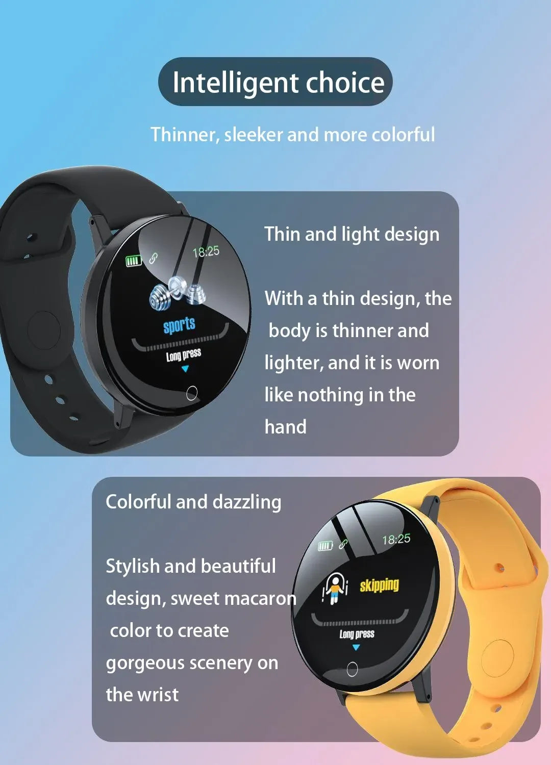 Round Digital Sport Watch
