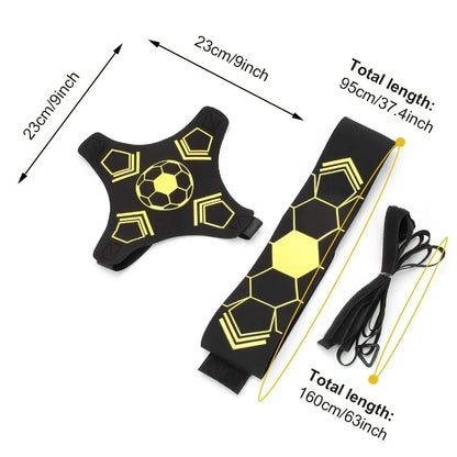 Soccer Trainer, Soccer/Volleyball/Rugby Training Equipment Aid, Football Kick Throw Solo Practice Training Aid Control Skills