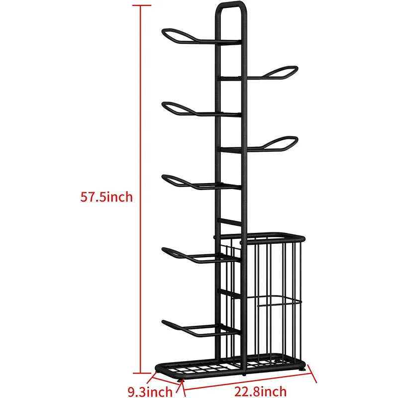 Sports Ball Storage Rack Basketball Badminton Volleyball Freestanding Sport Equipment Organizer Ball Holder For Home Indoor