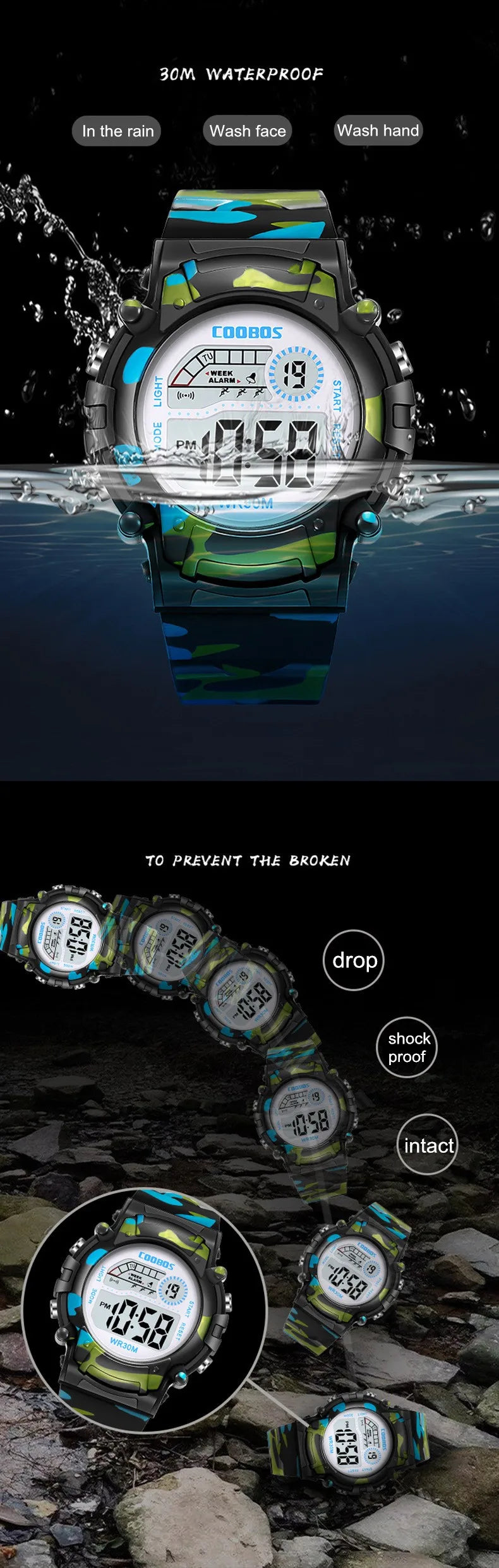 Sport Digital Watch for Kids