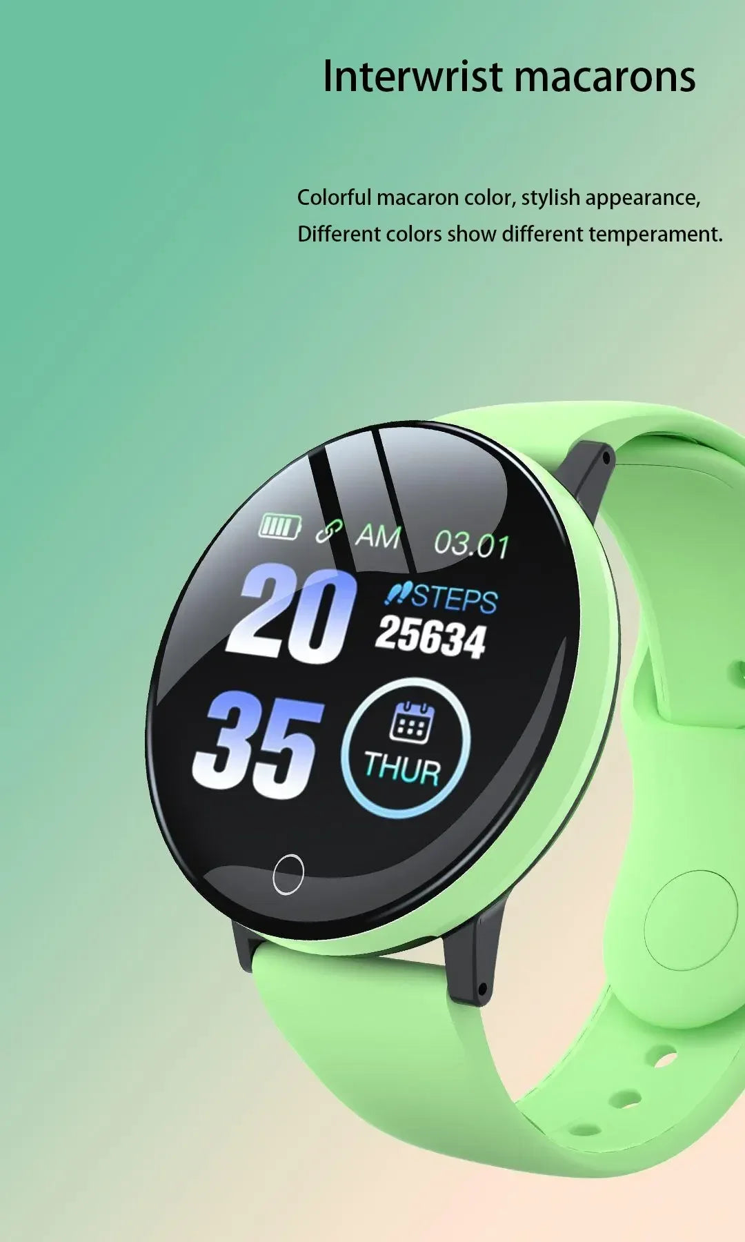 Round Digital Sport Watch