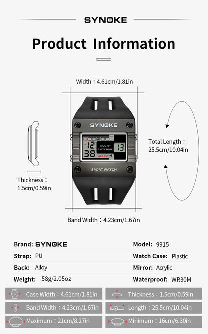 Mens Digital Sports Watch