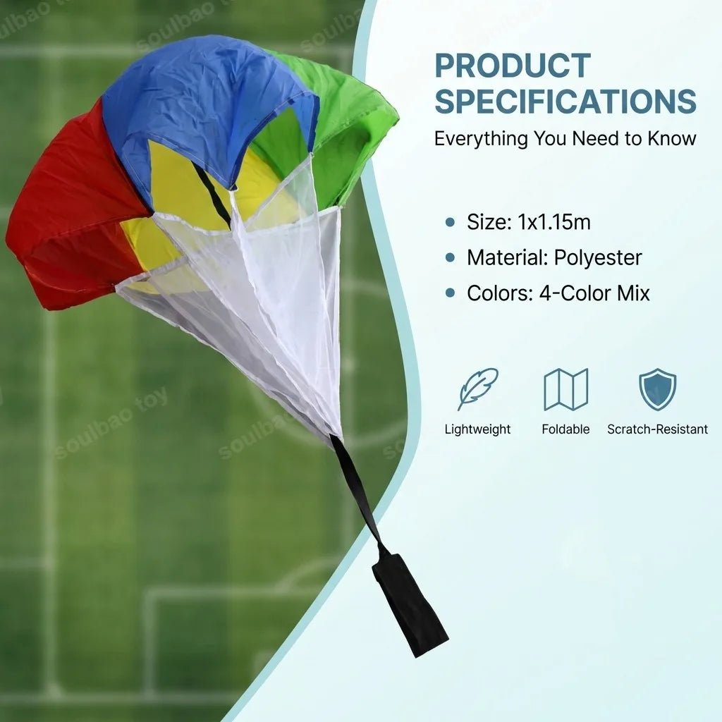 Running Resistance Umbrella Football Training Assistance Barehand Solo Practice Equipment Parachute Strength Speed Outdoor Sport