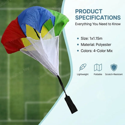 Running Resistance Umbrella Football Training Assistance Barehand Solo Practice Equipment Parachute Strength Speed Outdoor Sport