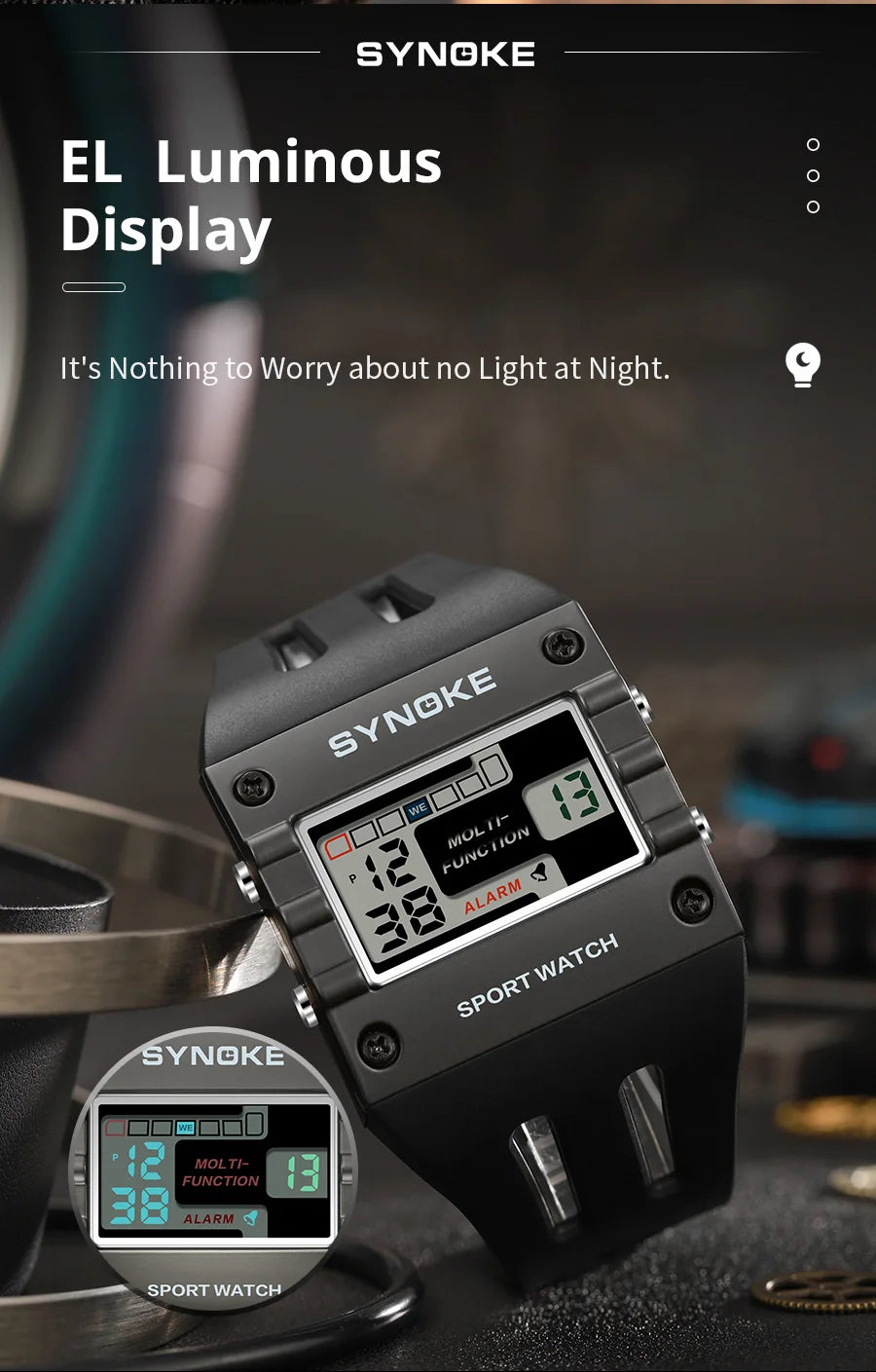 Mens Digital Sports Watch