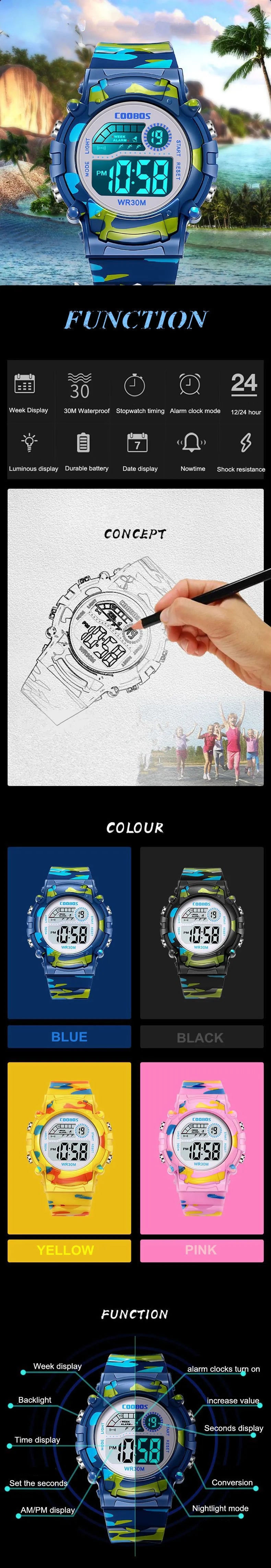 Sport Digital Watch for Kids