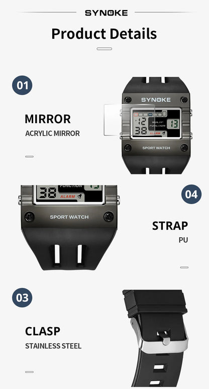Mens Digital Sports Watch